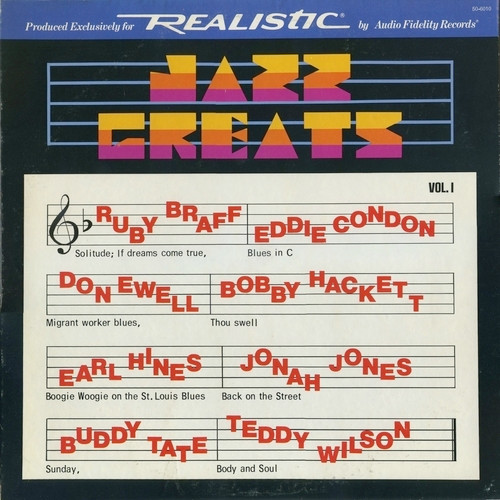 Jazz Greats Vol. 1 – Various
