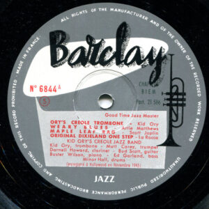 Kid Ory And His Creole Jazz Band – Kid Ory And His Creole Jazz Band
