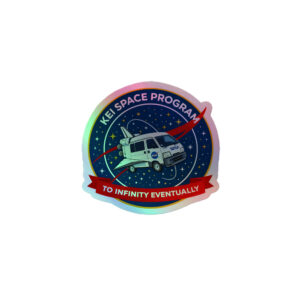 Holographic Kei Space Program Sticker