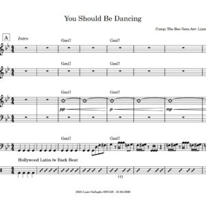 You Should Be Dancing style song ala The Bee Gees